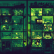 28 artists, 28 quarantine interpretations. Two posters. This is the green version.